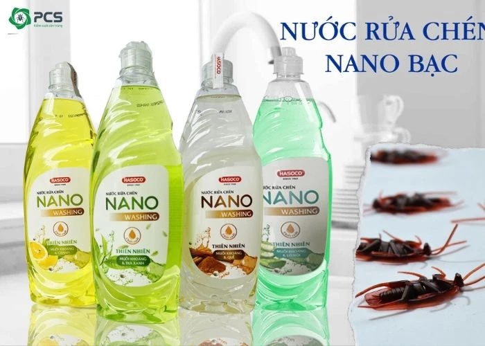 diệt gián bằng nước rửa chén 